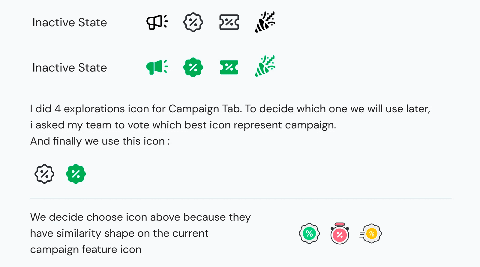 Campaign tab icon explorations